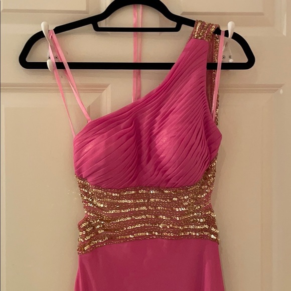 Pink and Gold Prom/Formal Dress - Picture 2 of 12
